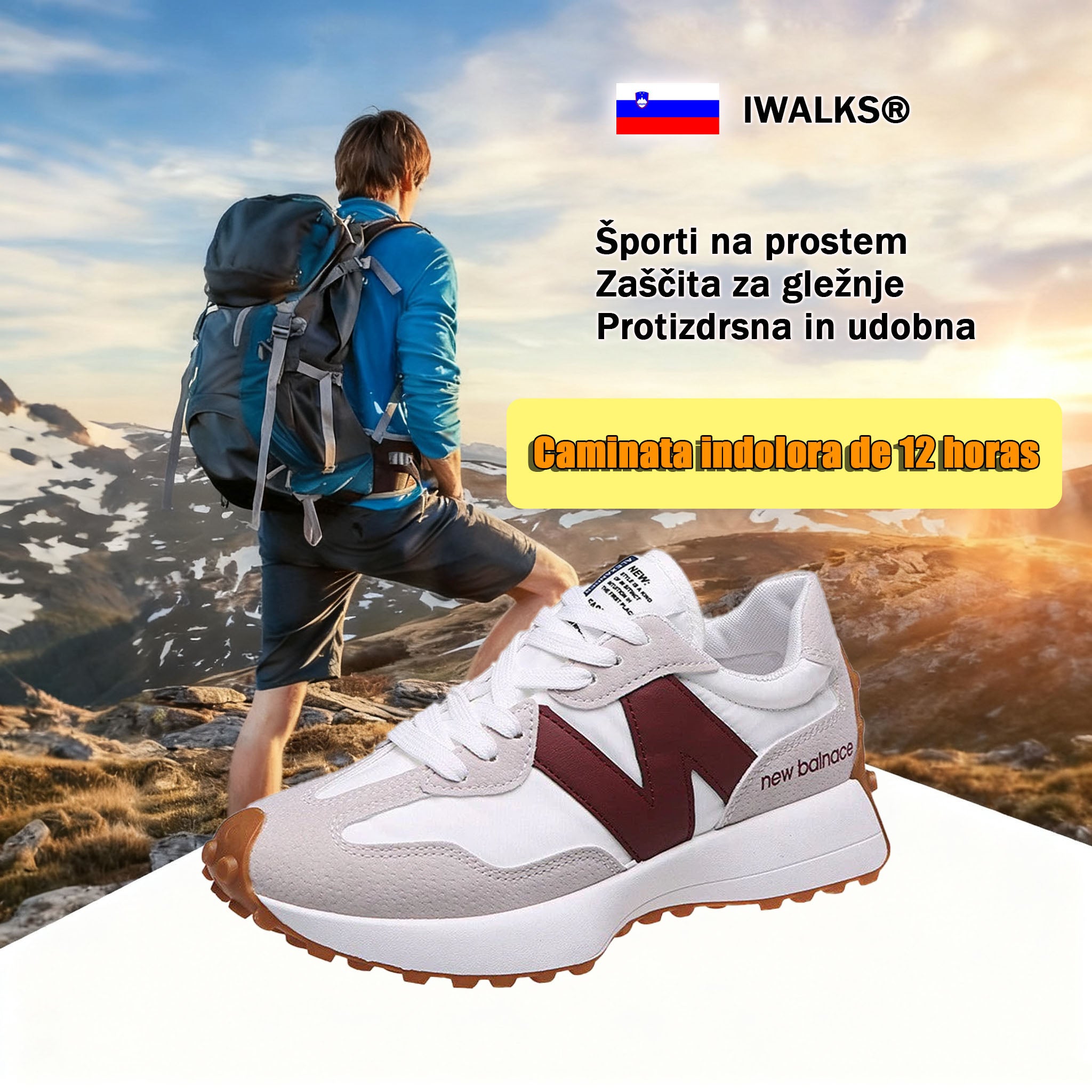 Prosti čas Inwalks® | S širokim dizajnom prstov za zmanjšanje pritiska na podplate.