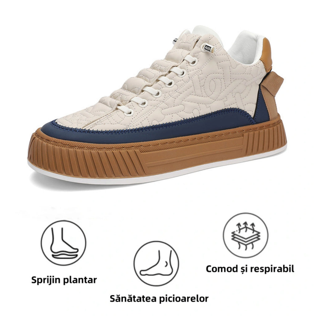【🎁Ofertă limitată - Nu ratați!】Pantofi ortopedici casual antiderapanți pentru bărbați👞 Suport pentru arcul plantar, scăpați de durerile de picioare în trei zile✅