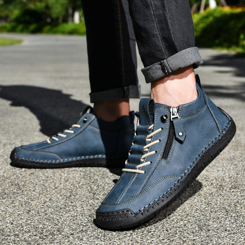 Inwalks® | 50 % popusta – Ne zamudite! Usnjeni čevlji »Zero Fatigue«: stranska zadrga, podporni vložek in nedrseč podplat – ergonomska oblika učinkovito zmanjšuje utrujenost – primerno tako za moške kot za ženske