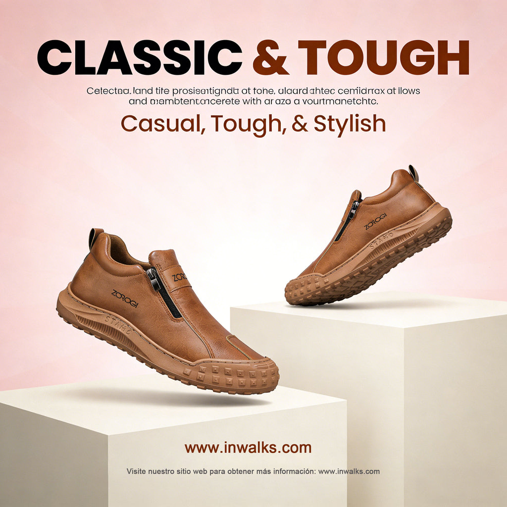 Inwalks® | Samo danes s 50 % popustom 👞 Iz visokokakovostnega govejega usnja, udobni za celodnevno hojo