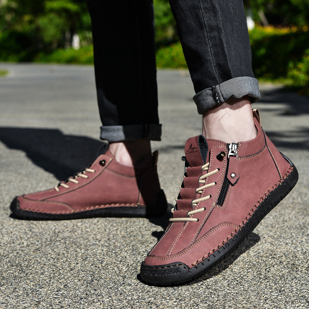 Inwalks® | 50 % popusta – Ne zamudite! Usnjeni čevlji »Zero Fatigue«: stranska zadrga, podporni vložek in nedrseč podplat – ergonomska oblika učinkovito zmanjšuje utrujenost – primerno tako za moške kot za ženske