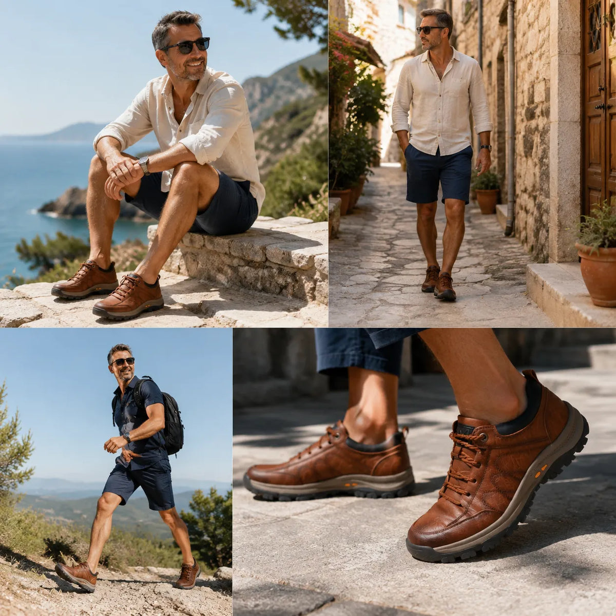 Inwalks® Italijanski usnjeni čevlji | Mehki in udobni | Podpora stopalnega loka olajša hojo