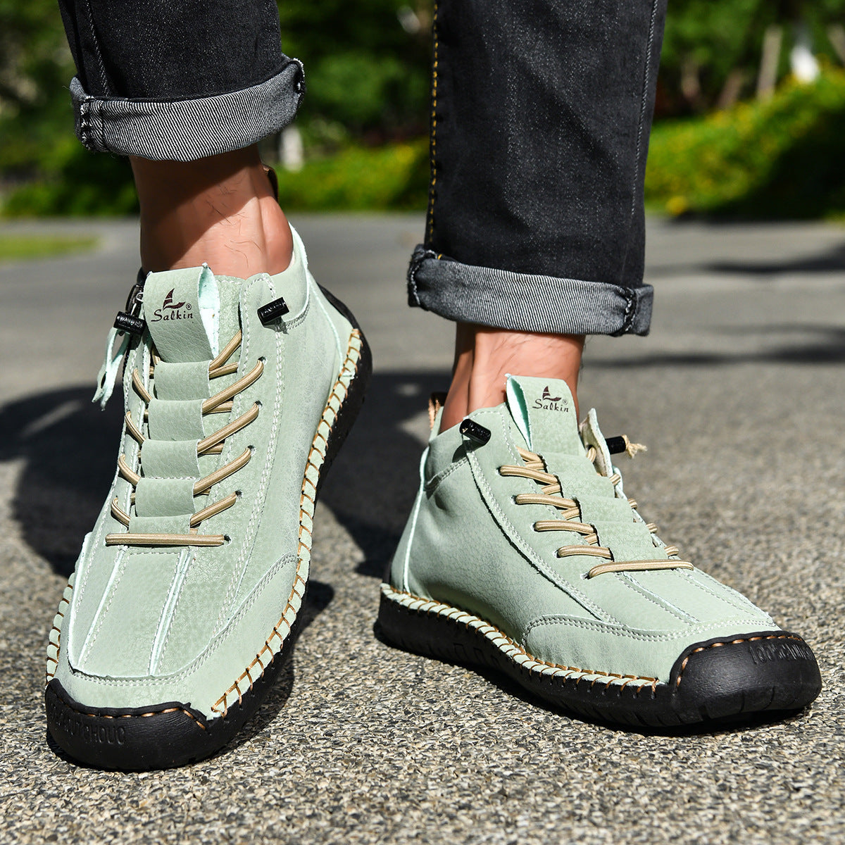 Inwalks® | 50 % popusta – Ne zamudite! Usnjeni čevlji »Zero Fatigue«: stranska zadrga, podporni vložek in nedrseč podplat – ergonomska oblika učinkovito zmanjšuje utrujenost – primerno tako za moške kot za ženske