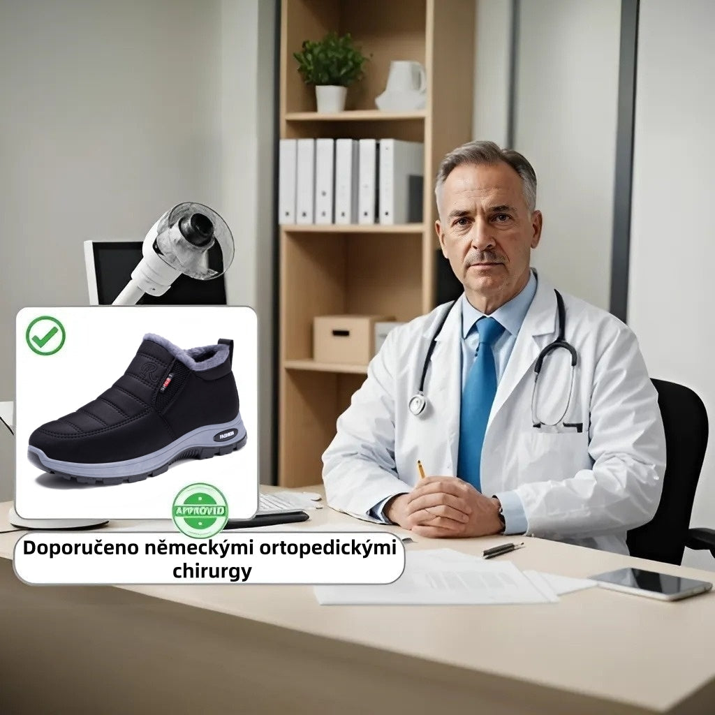 🎉 Današnja posebna ponudba: 70 % popust – ne zamudite! ⏰ Ergonomsko oblikovana ortopedska zimska obutev, ki učinkovito lajša bolečine v nogah, kolenih in hrbtu – primerna za moške in ženske.