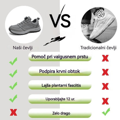 Inwalks® | Ortopedska obutev za prosti čas z ergonomsko obliko, ki lajša bolečine v stopalih, kolenih in hrbtu.