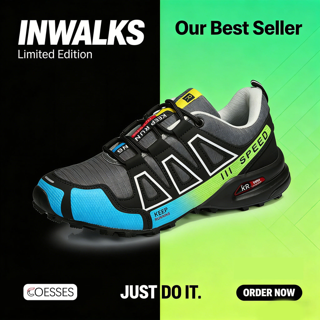 Inwalks® | Ortopedski pohodni čevlji: Ergonomsko oblikovani za lajšanje bolečin v hrbtu, nogah in sklepih.