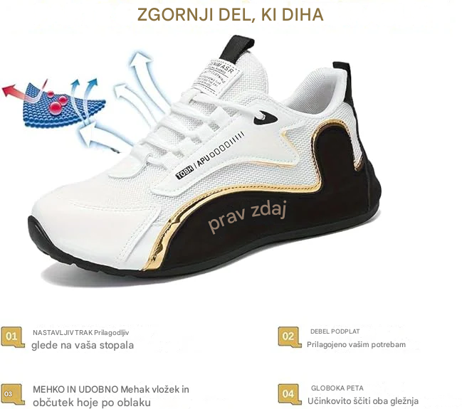 🎁Zadnji dan za izkoriščanje 50 % popusta! Ne zamudite! ⏰Lajšajte bolečine v nogah in plantarni fasciitis - Vodoodporni in nedrseči ortopedski čevlji🔴