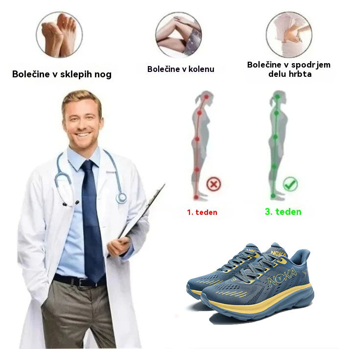Inwalks® | Medicinska ortopedska obutev z izboljšano oporo za lok stopala – Popravlja plantarni lok, idealna za dolge sprehode.