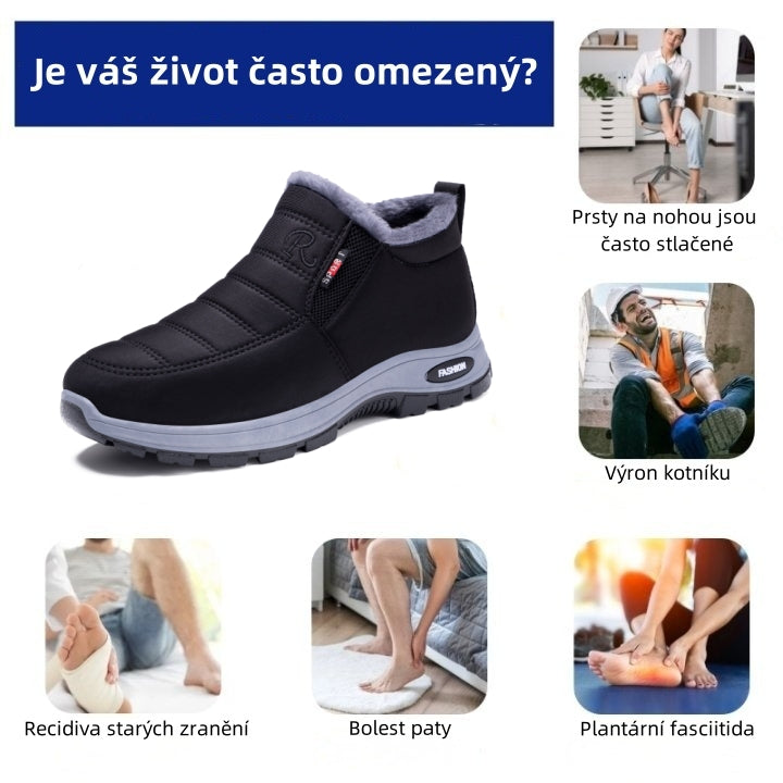 🎉 Današnja posebna ponudba: 70 % popust – ne zamudite! ⏰ Ergonomsko oblikovana ortopedska zimska obutev, ki učinkovito lajša bolečine v nogah, kolenih in hrbtu – primerna za moške in ženske.