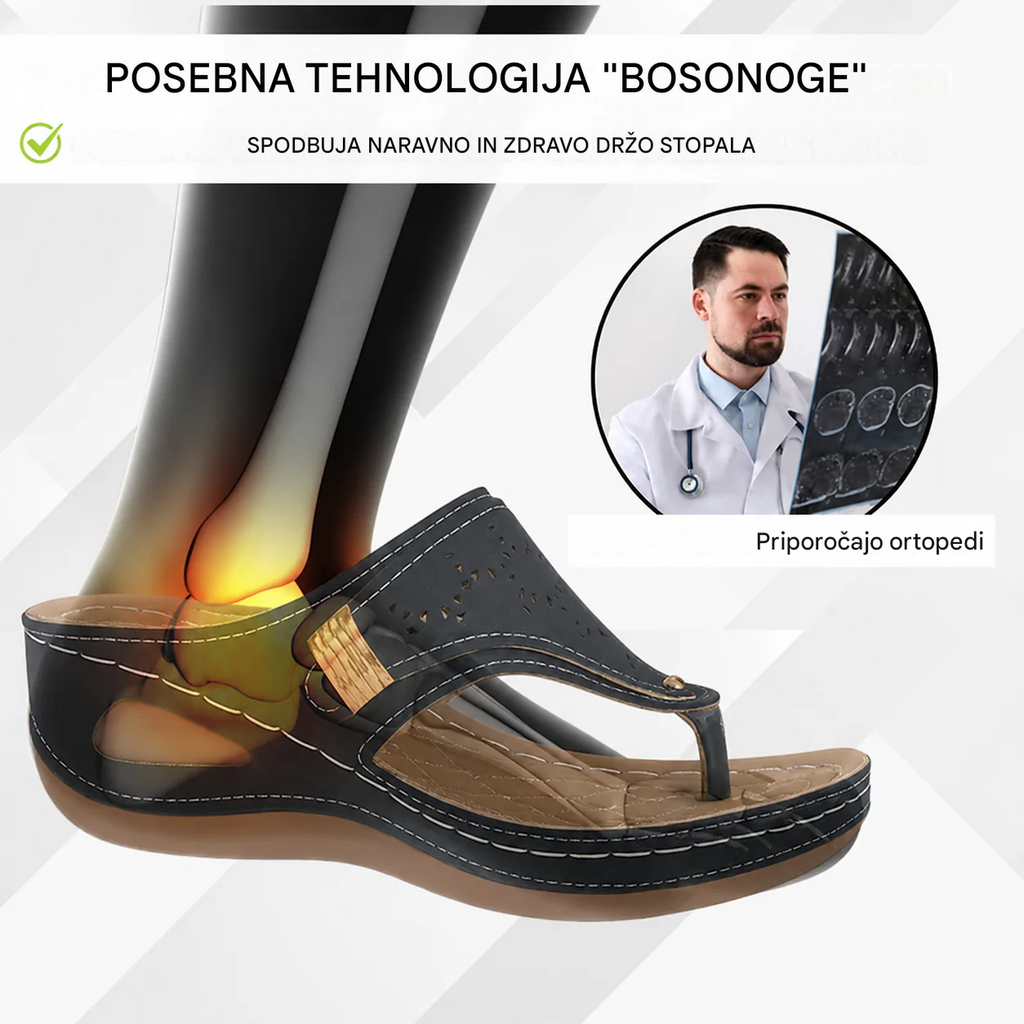 Ortopedski sandali Inwalks: ergonomski in nedrseči sandali, ki lajšajo bolečine.
