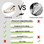 Inwalks® - Nedrseči, vodoodporni, ročno šivani semiš čevlji, ki naravno podpirajo in popravljajo držo stopal.